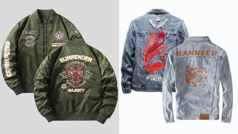 Custom embroidered jackets near me hotsell